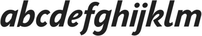 PGF-Now Bold Italic otf (700) Font LOWERCASE