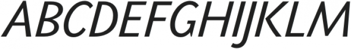 PGF-Now Book Italic otf (400) Font UPPERCASE