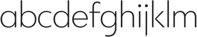 PGF-Now ExtraLight otf (200) Font LOWERCASE