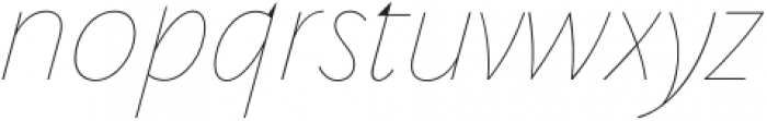 PGF-Now Hairline Italic otf (100) Font LOWERCASE