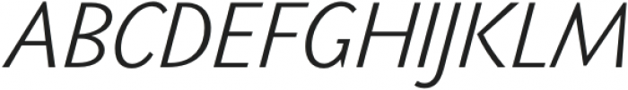 PGF-Now Light Italic otf (300) Font UPPERCASE