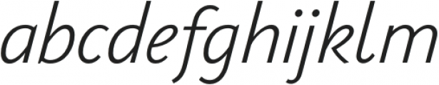 PGF-Now Light Italic otf (300) Font LOWERCASE