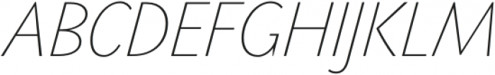 PGF-Now Thin Italic otf (100) Font UPPERCASE