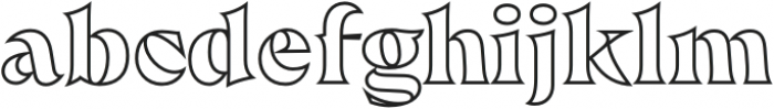 PGF-Strange Marquee otf (400) Font LOWERCASE