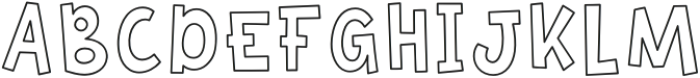 PGR Crumbles Outline otf (400) Font UPPERCASE