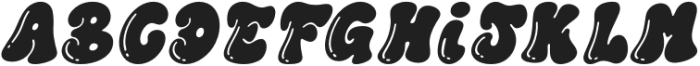 PGR Flanders Italic otf (400) Font UPPERCASE