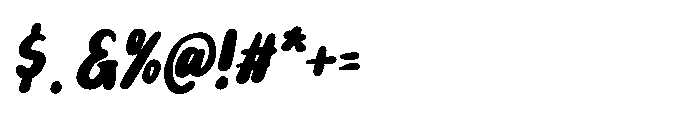 PG Boneti Condensed Slanted Font OTHER CHARS