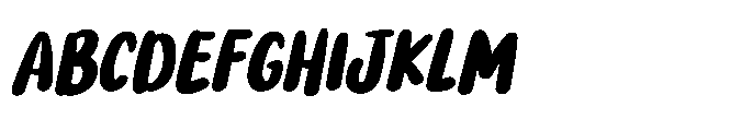 PG Boneti Condensed Slanted Font UPPERCASE