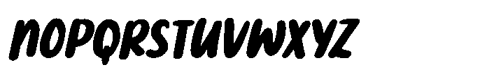 PG Boneti Condensed Slanted Font UPPERCASE