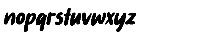 PG Boneti Condensed Slanted Font LOWERCASE