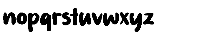 PG Boneti Regular Font LOWERCASE