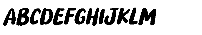 PG Boneti Slanted Font UPPERCASE