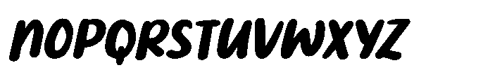 PG Boneti Slanted Font UPPERCASE