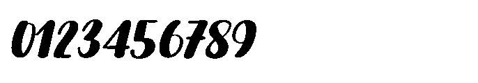 PG Calisora Slanted Font OTHER CHARS