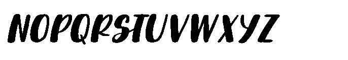 PG Calisora Slanted Font UPPERCASE