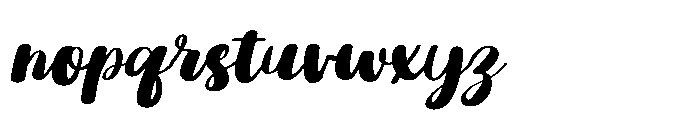 PG Calisora Slanted Font LOWERCASE