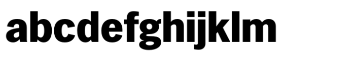 PG Gothique Bold Font LOWERCASE