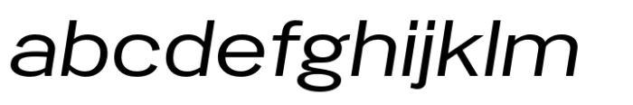 PG Gothique Extended Italic Font LOWERCASE