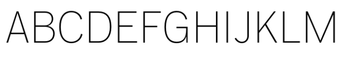 PG Gothique ExtraLight Font UPPERCASE