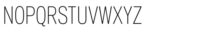 PG Gothique Narrow ExtraLight Font UPPERCASE