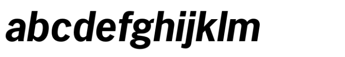 PG Gothique SemiBold Italic Font LOWERCASE