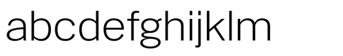 PG Gothique Wide Light Font LOWERCASE