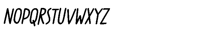 PG Grindless Oblique Font LOWERCASE