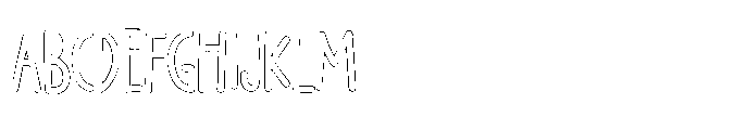 PG Grindless Outline FONT