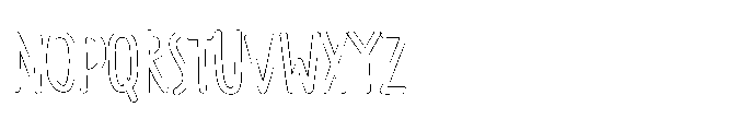 PG Grindless Outline Font LOWERCASE