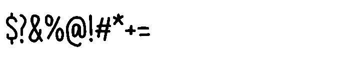 PG Grindless Regular Font OTHER CHARS