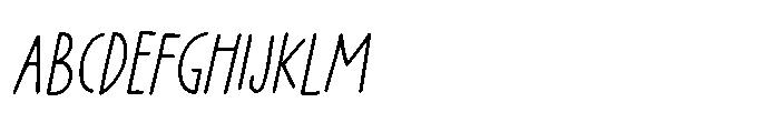 PG Grindless Thin Oblique FONT