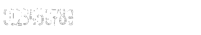 PG Grindless Thin Outline Font OTHER CHARS