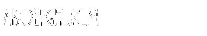 PG Grindless Thin Outline FONT