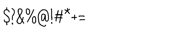 PG Grindless Thin Font OTHER CHARS