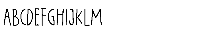 PG Grindless Thin Font UPPERCASE