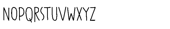PG Grindless Thin Font UPPERCASE