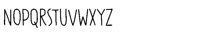 PG Grindless Thin Font LOWERCASE