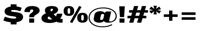 PG Grotesque Extended ExtraBold Font OTHER CHARS