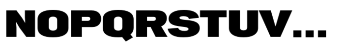 PG Grotesque Extended ExtraBold Font UPPERCASE