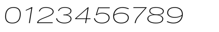 PG Grotesque Extended ExtraLight Italic Font OTHER CHARS