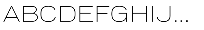PG Grotesque Extended ExtraLight Font UPPERCASE