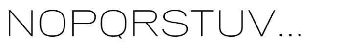 PG Grotesque Extended ExtraLight Font UPPERCASE