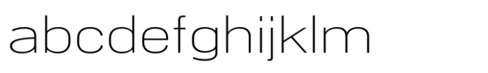 PG Grotesque Extended ExtraLight Font LOWERCASE