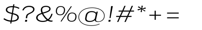 PG Grotesque Extended Light Italic Font OTHER CHARS