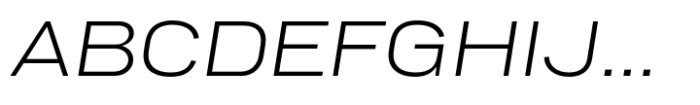 PG Grotesque Extended Light Italic Font UPPERCASE