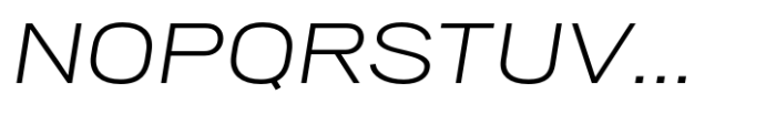 PG Grotesque Extended Light Italic Font UPPERCASE