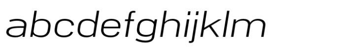 PG Grotesque Extended Light Italic Font LOWERCASE