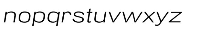 PG Grotesque Extended Light Italic Font LOWERCASE