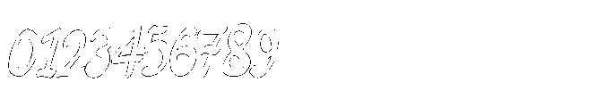 PG Vintagor Outline Font OTHER CHARS