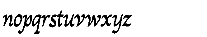 PG Vintagor Regular Font LOWERCASE